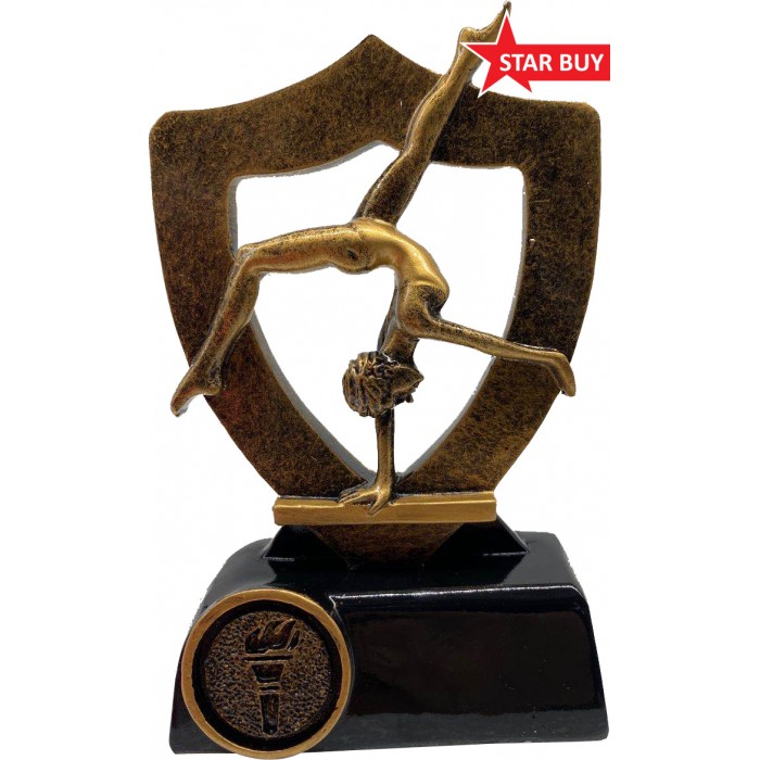  GYMNASTICS RESIN TROPHY WITH - CHOICE OF CENTRE - 5''